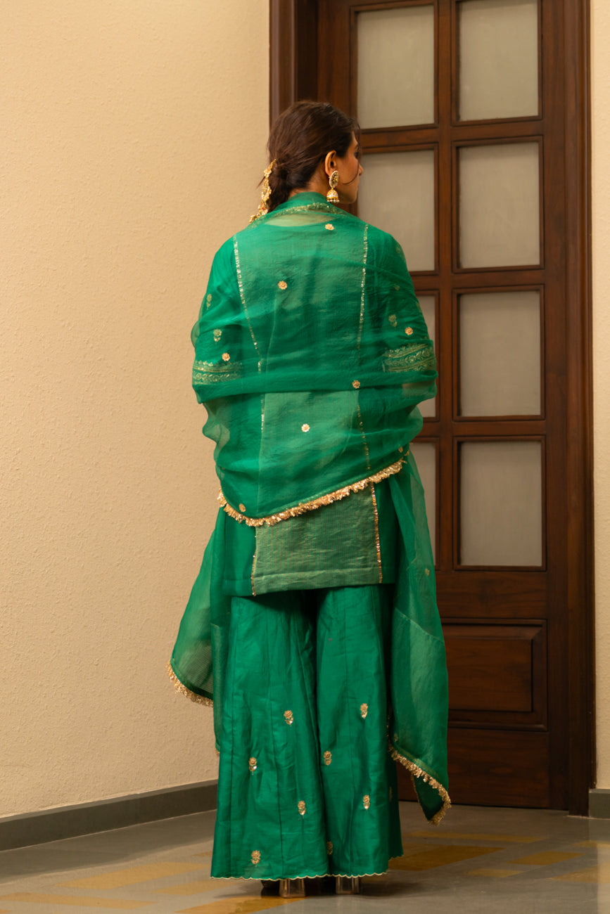 Green Moti Sharara