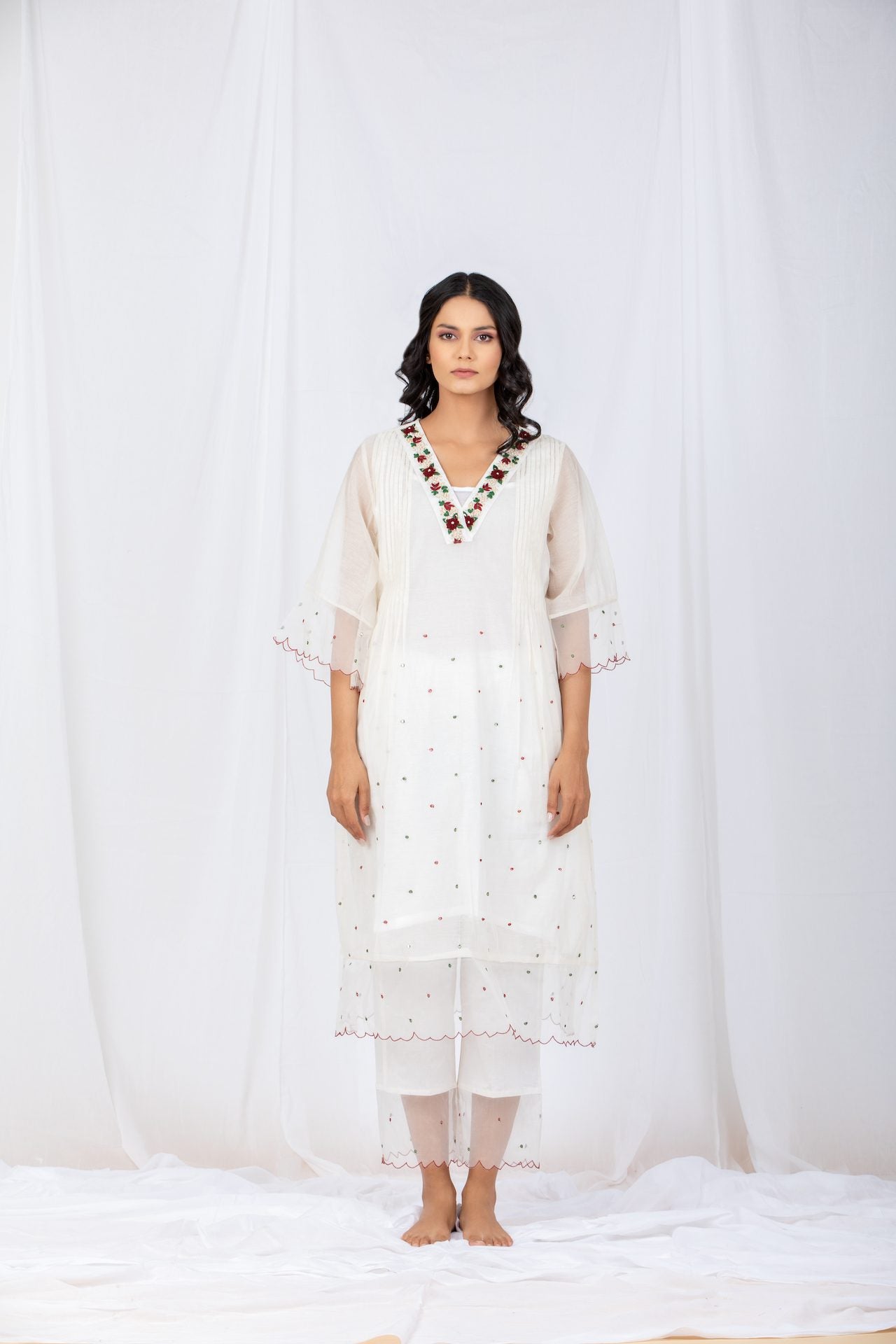 IVORY Chanderi Suit set