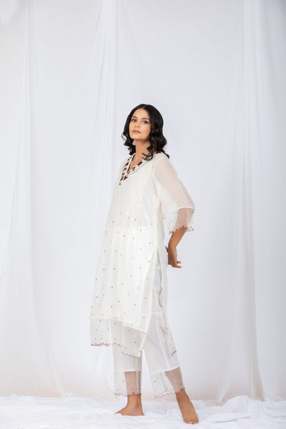 IVORY Chanderi Suit set