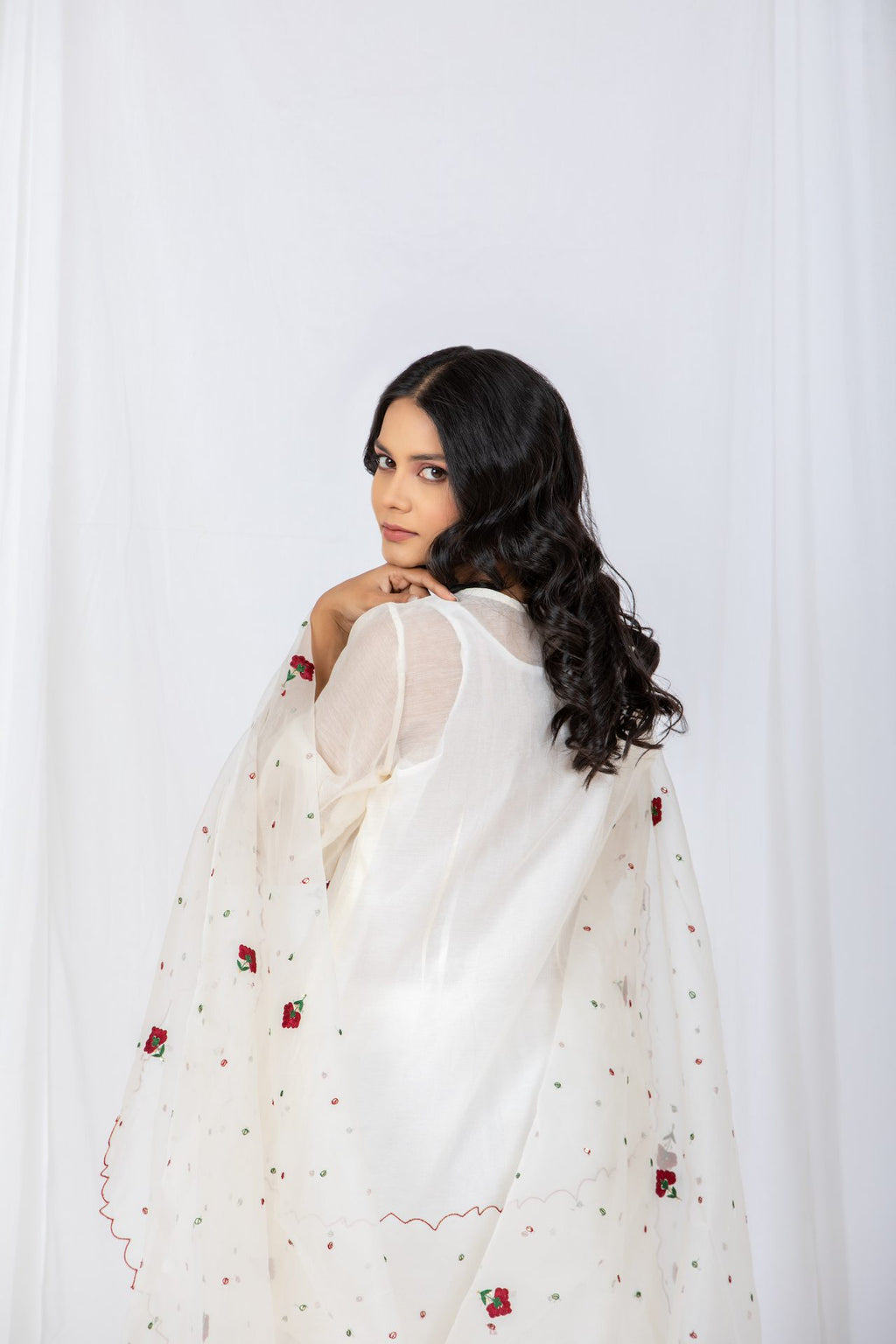 IVORY Chanderi Suit set