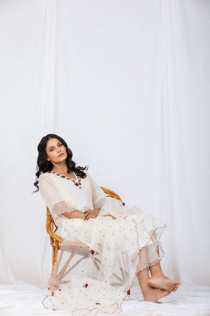 IVORY Chanderi Suit set