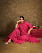 Pink Chand Booti Sharara Set