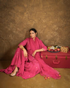 Pink Chand Booti Sharara Set