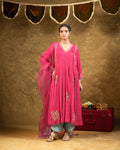 Pink 5 Boota Kurta Set