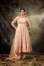 Beige Anarkali Set