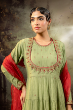 Elaichi Green Anarkali Set