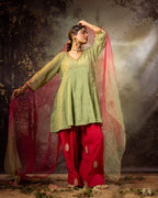 Elaichi Green Farshi Kurta Set