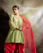 Elaichi Green Farshi Kurta Set