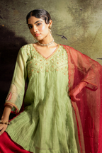 Elaichi Green Farshi Kurta Set