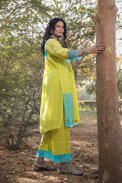 Neon Green Pintek Co-ord set