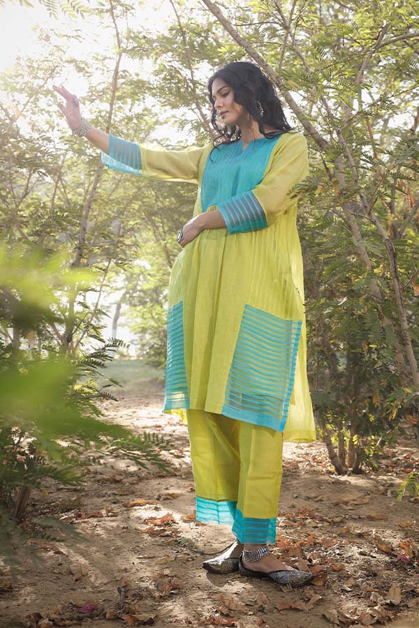 Neon Green Pintek Co-ord set