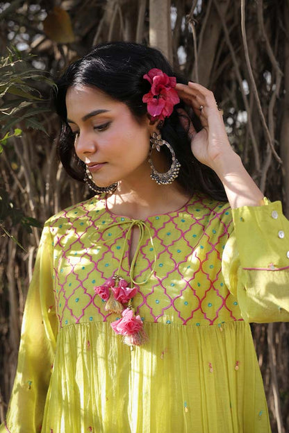 Neon Green Applique Co-ord