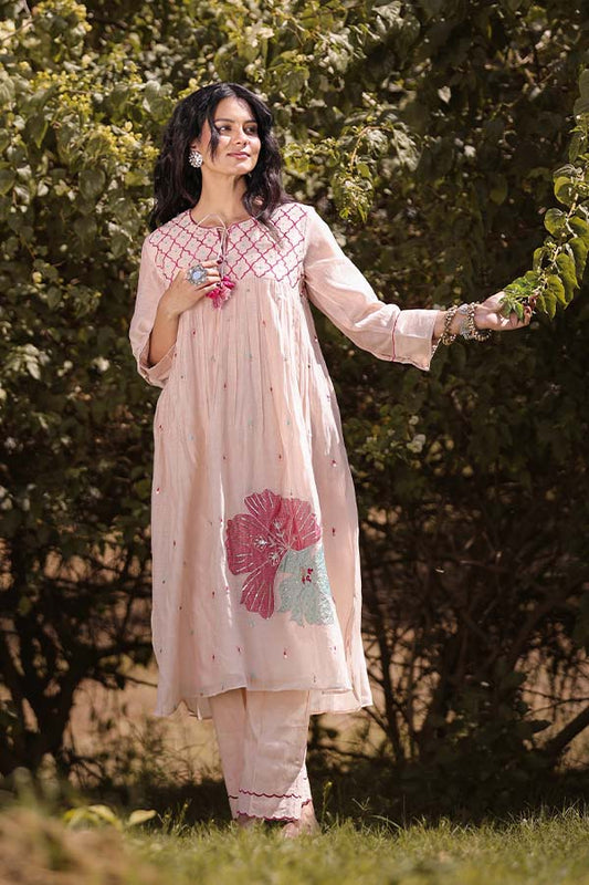 Beige Applique Co-ord