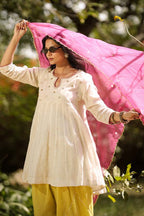 Pearl White Farshi Salwar Set
