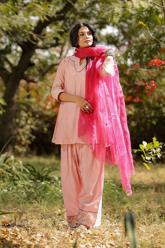 Blush Pink Farshi Salwar Set