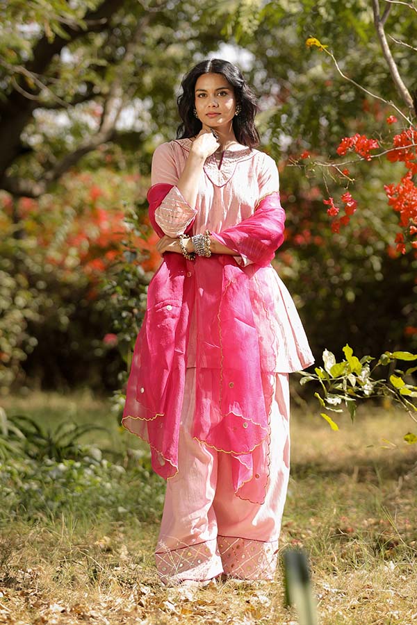 Blush Pink Farshi Salwar Set