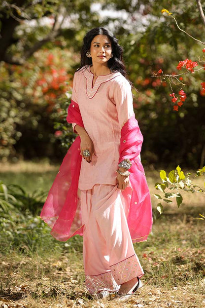 Blush Pink Farshi Salwar Set