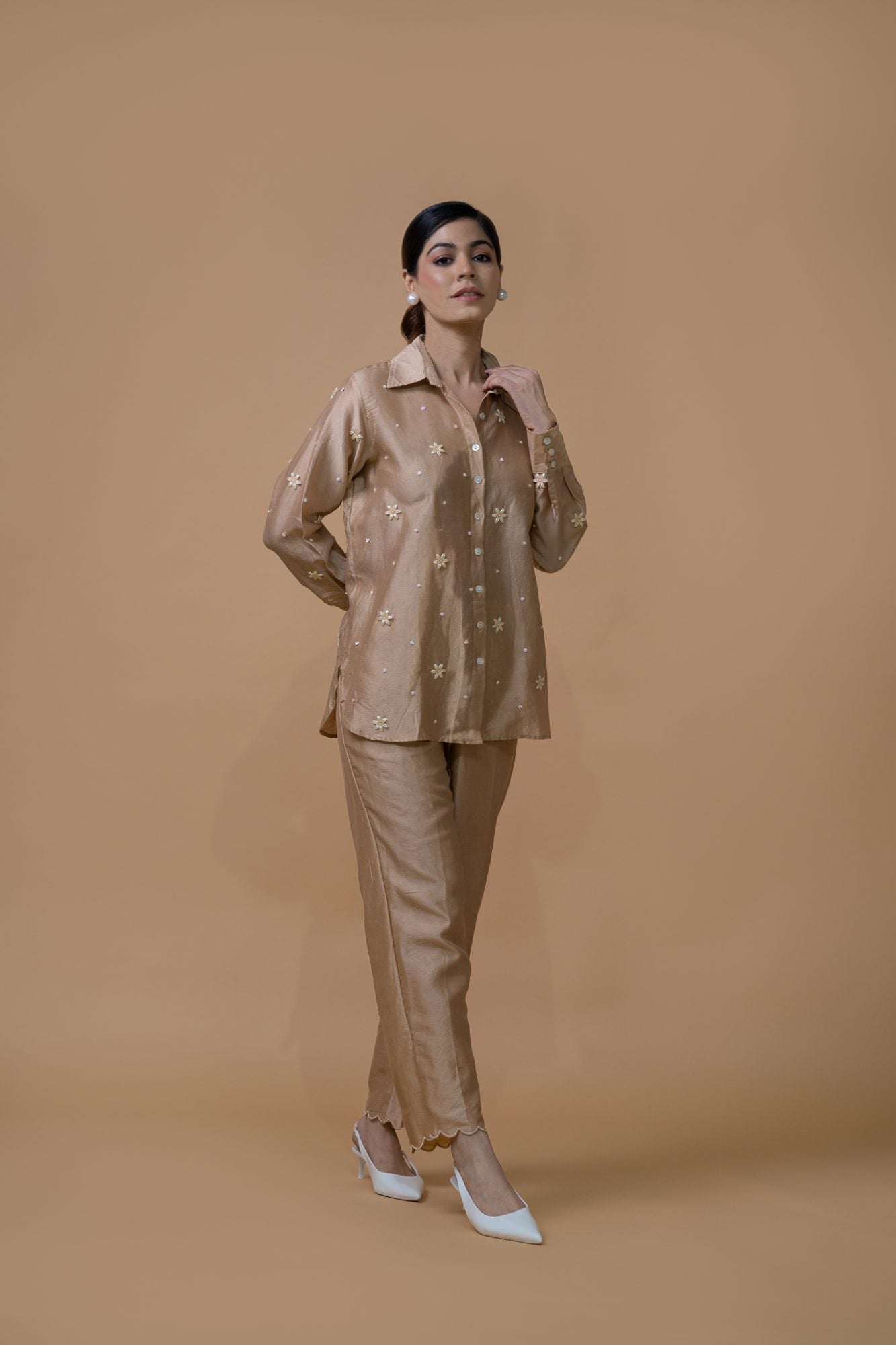 Beige Coord Set
