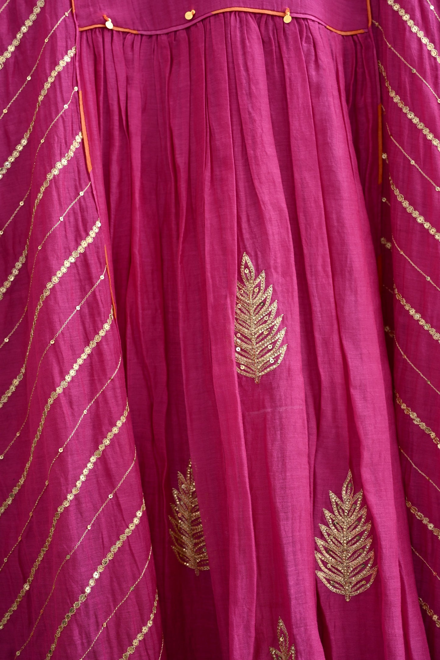 Rani Pink Side Jaal Suit Set