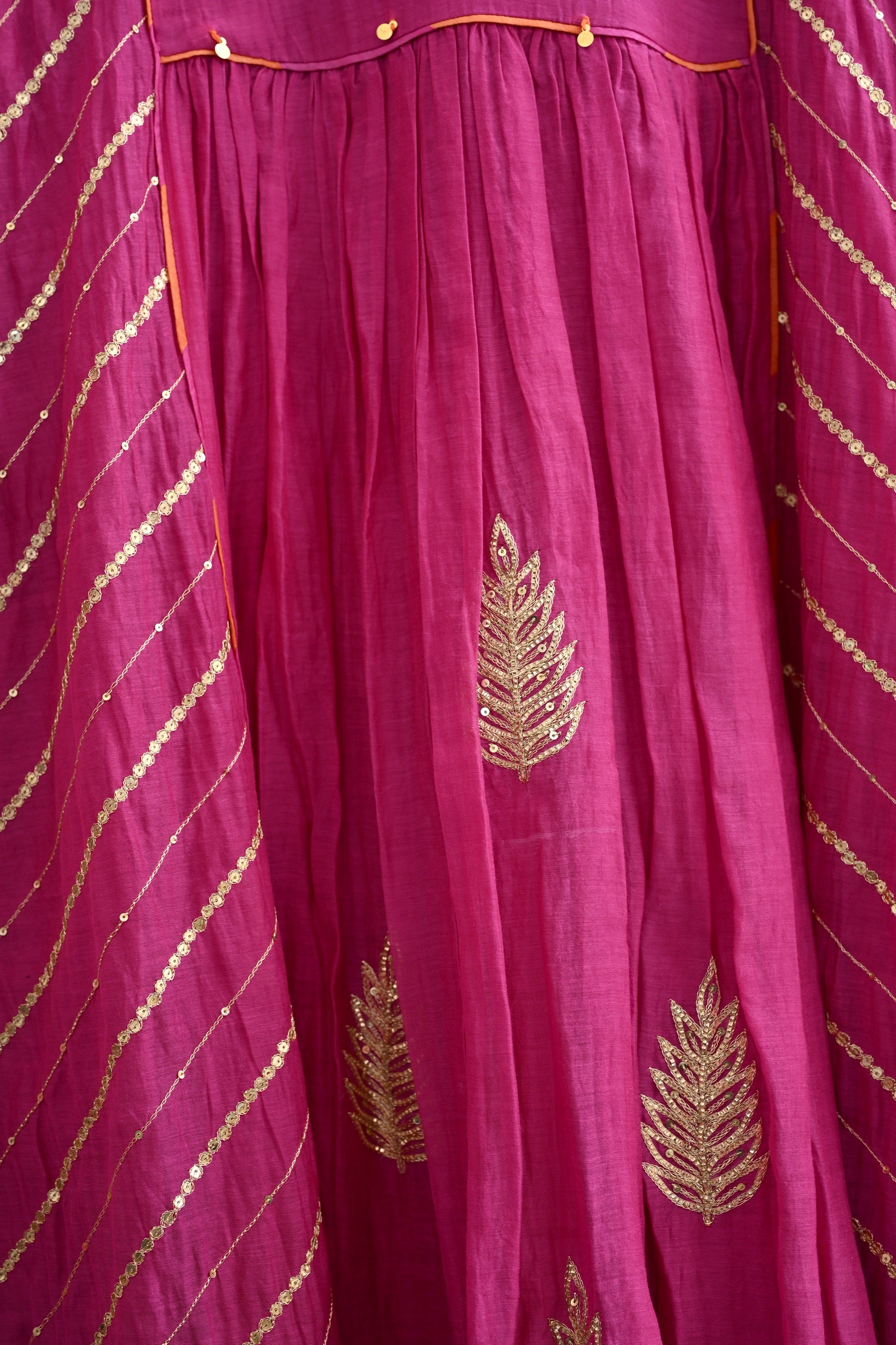 Rani Pink Side Jaal Suit Set