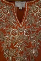 Rusty Orange Narrow Gathered Sharara Set