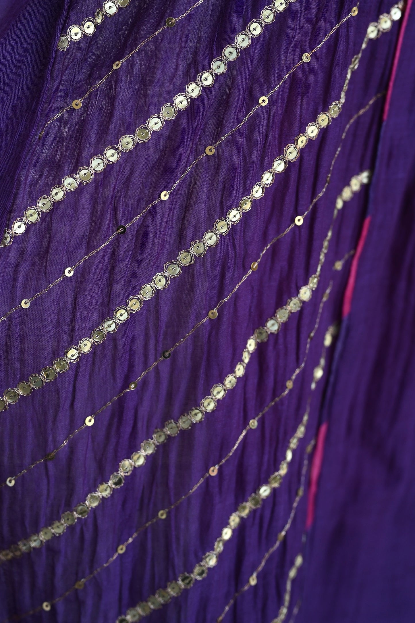 Purple Side Panel Kurta Set