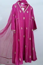 Pink Side Panel Kurta Set