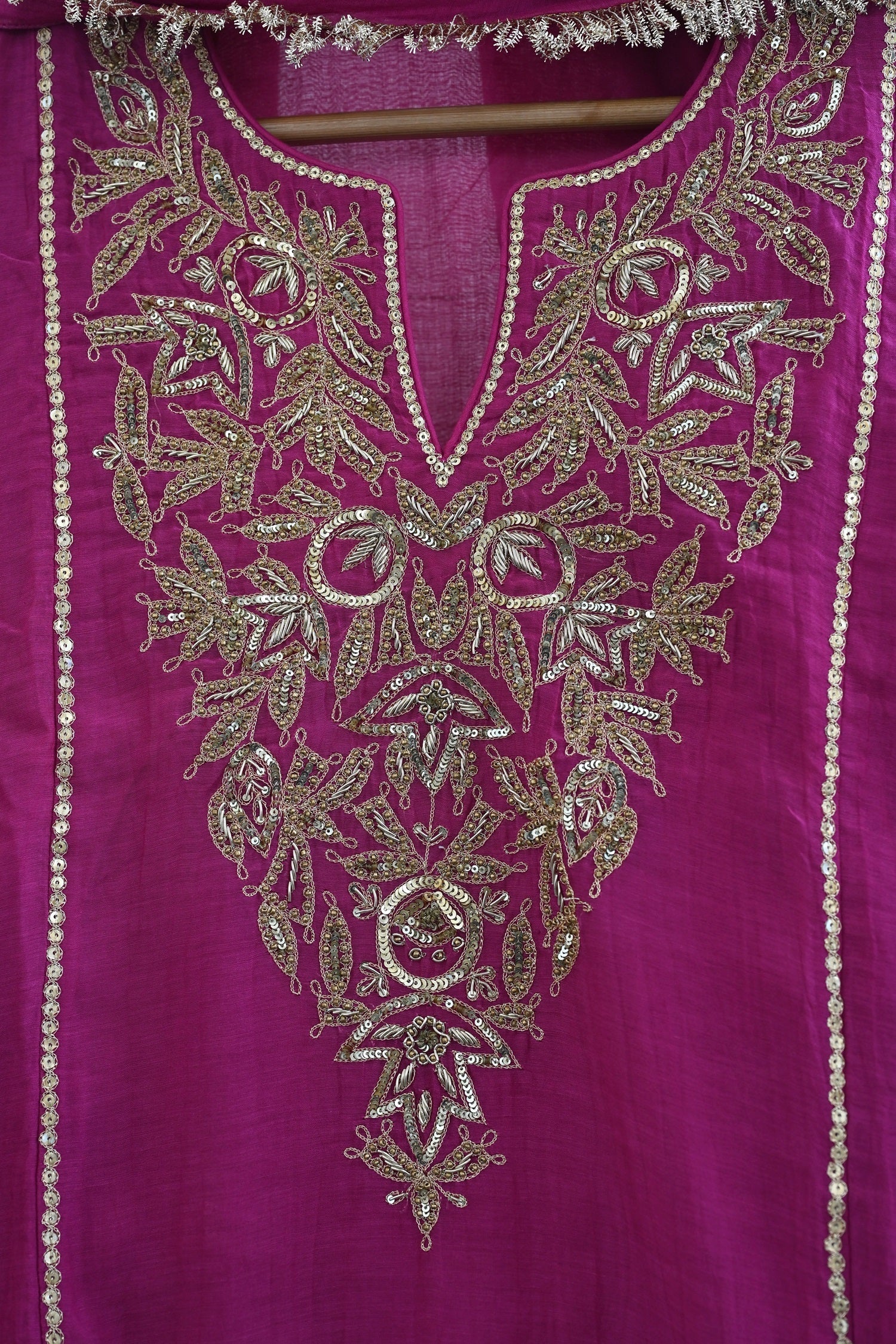 Rani Pink Side Panel Sharara Set
