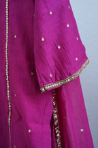 Rani Pink Side Panel Sharara Set