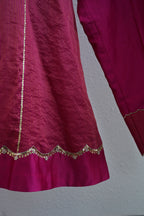 Pink Side Jaal Suit Set
