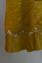 Yellow Side Jaal Suit Set