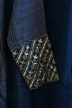 Midnight Blue Side Panel Kurta Set