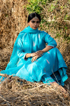 FirozI Khajur Booti Anarkali Suit Set