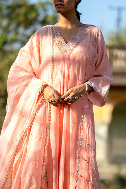 Pastel Pink Gota Patti Suit Set