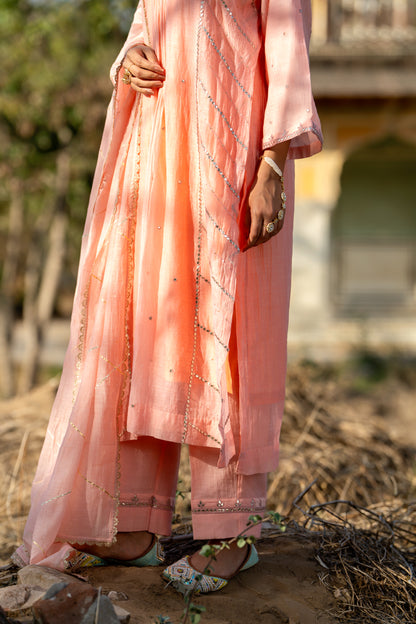 Pastel Pink Gota Patti Suit Set