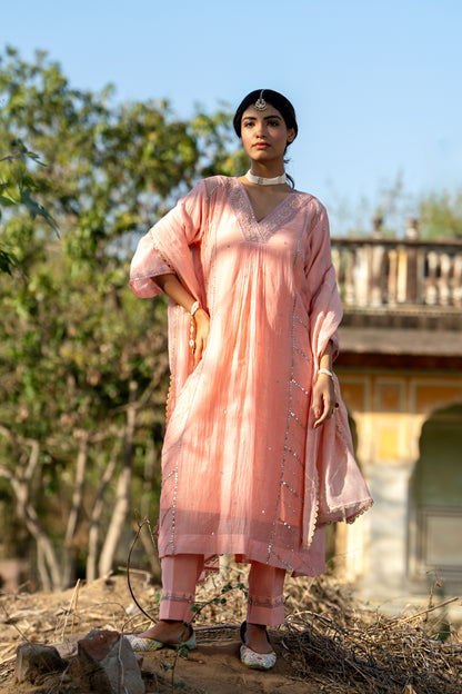 Pastel Pink Gota Patti Suit Set