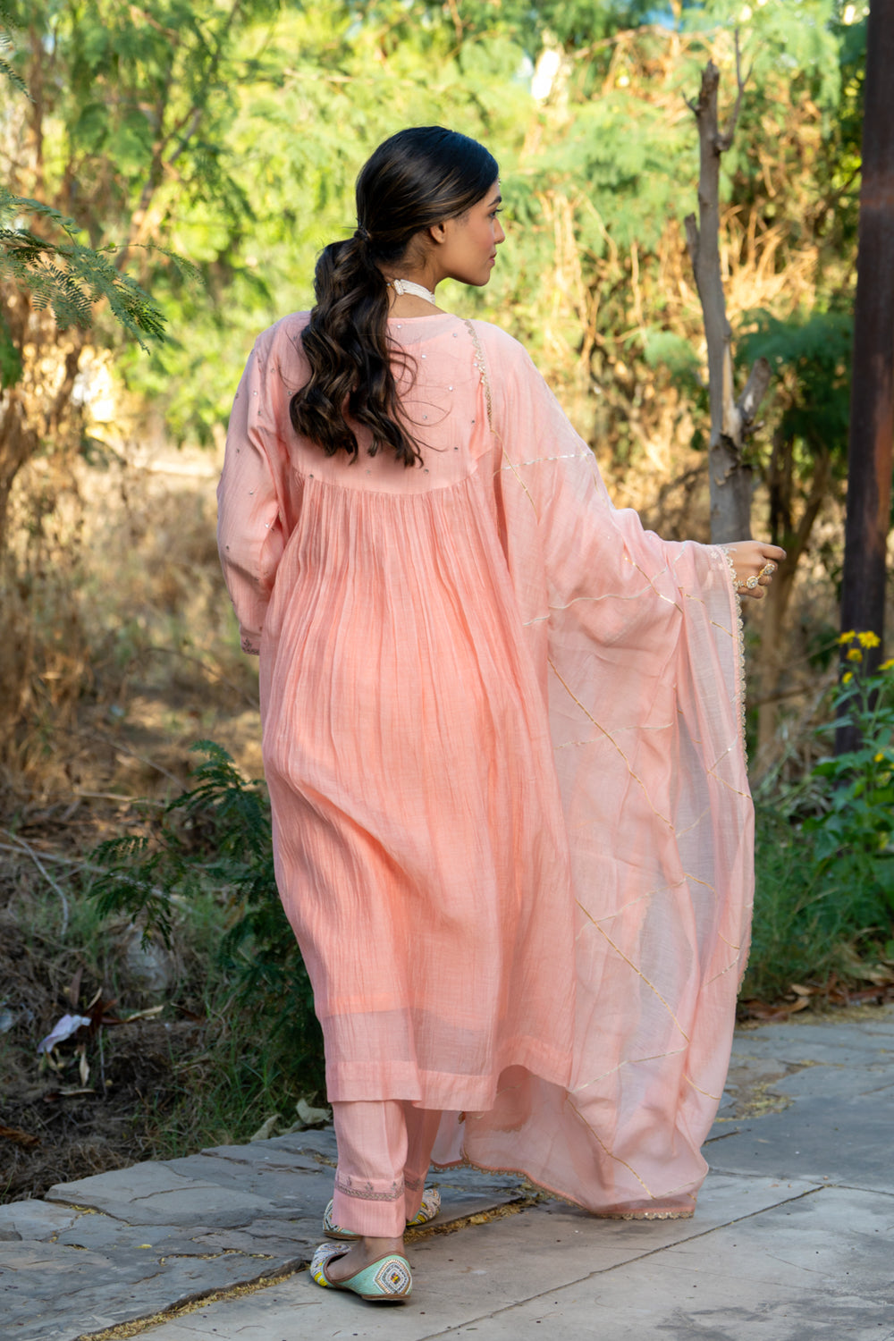 Pastel Pink Gota Patti Suit Set