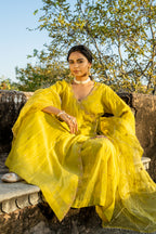 Mustard Yellow Angrakha Set