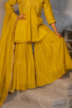 Neev Yellow Sharara Set