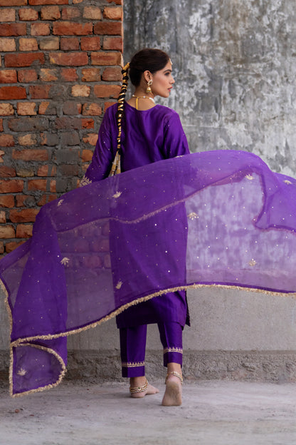 Purple A-Line Suit Set