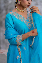 Firozi Straight Kurta Set