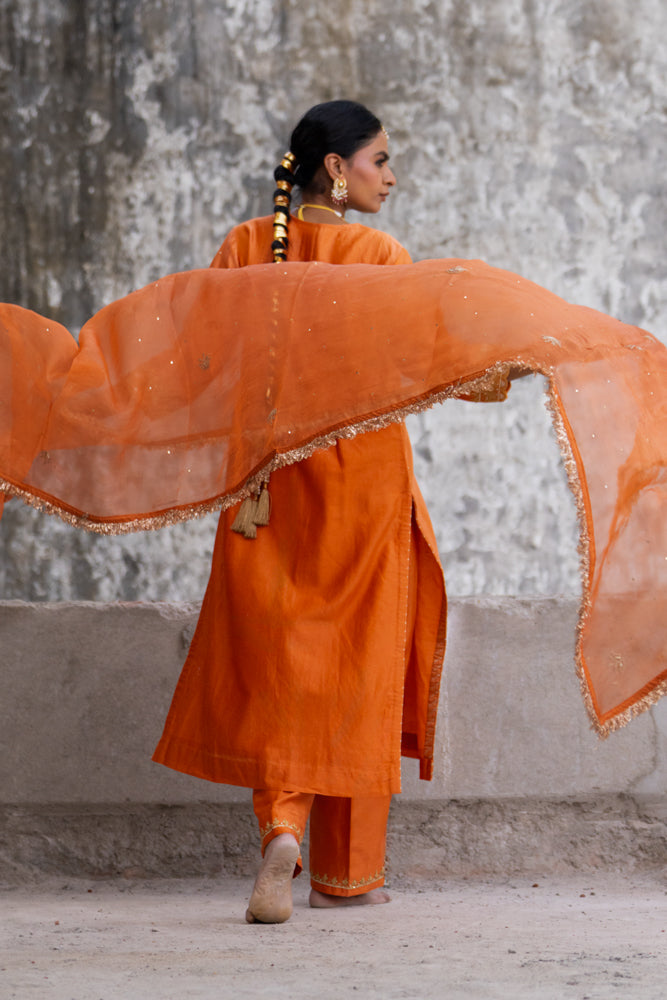 Orange A-Line Marori Work Suit Set