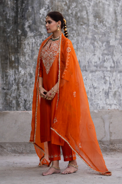 Orange A-Line Marori Work Suit Set