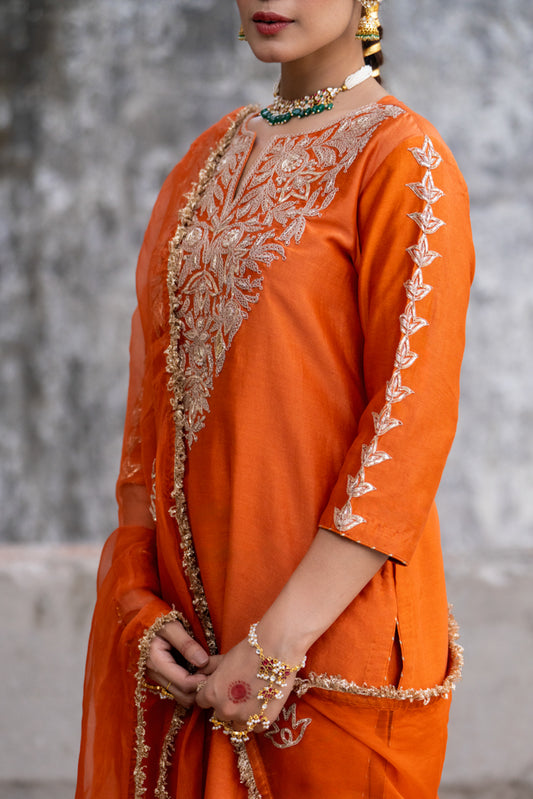 Orange A-Line Marori Work Suit Set