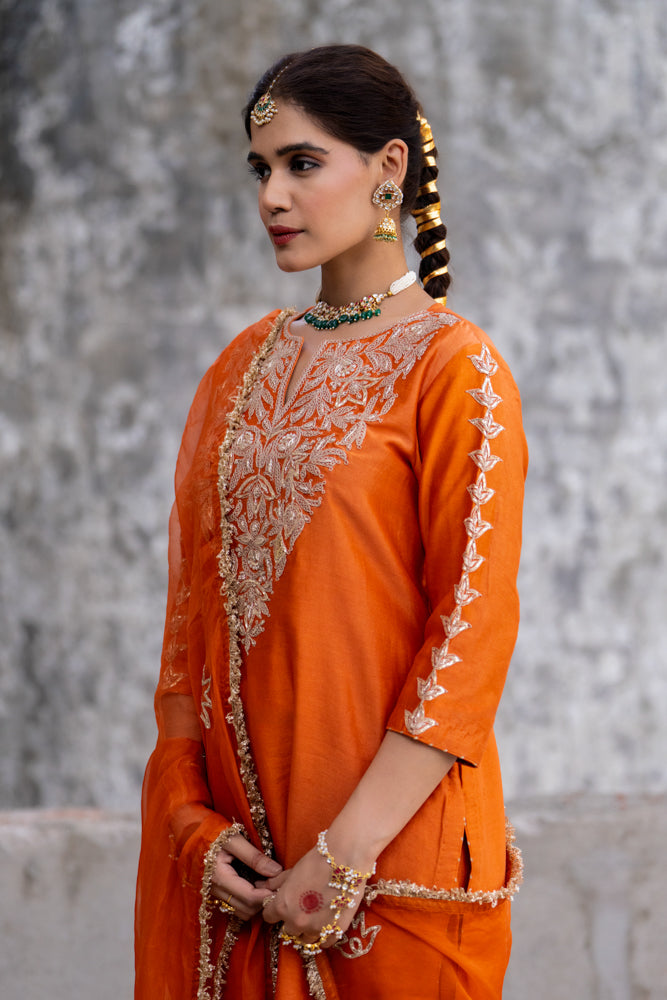 Orange A-Line Marori Work Suit Set
