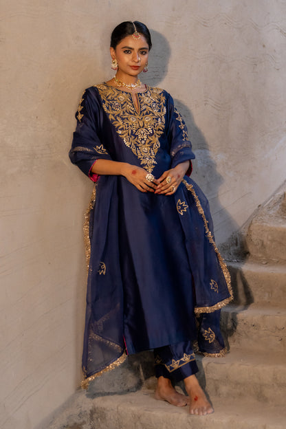 Midnight Blue A-Line Suit Set
