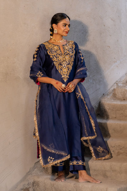 Midnight Blue A-Line Suit Set