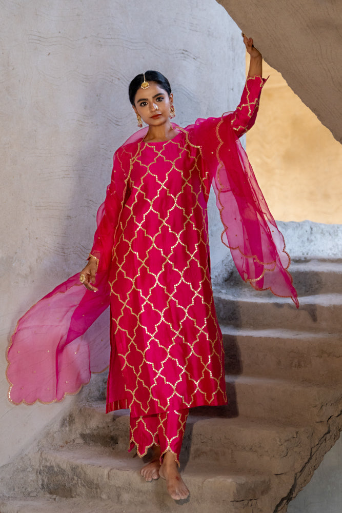 Neev Rani Jaal A-Line Suit Set