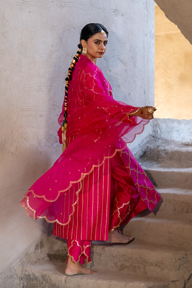 Neev Rani Jaal A-Line Suit Set