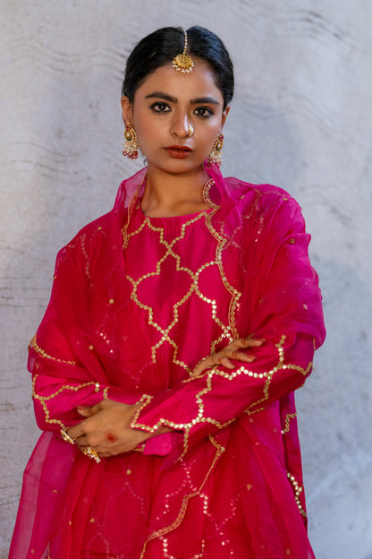 Neev Rani Jaal A-Line Suit Set